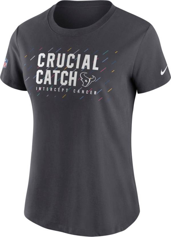 Nike Women's Houston Texans Crucial Catch Anthracite T-Shirt product image