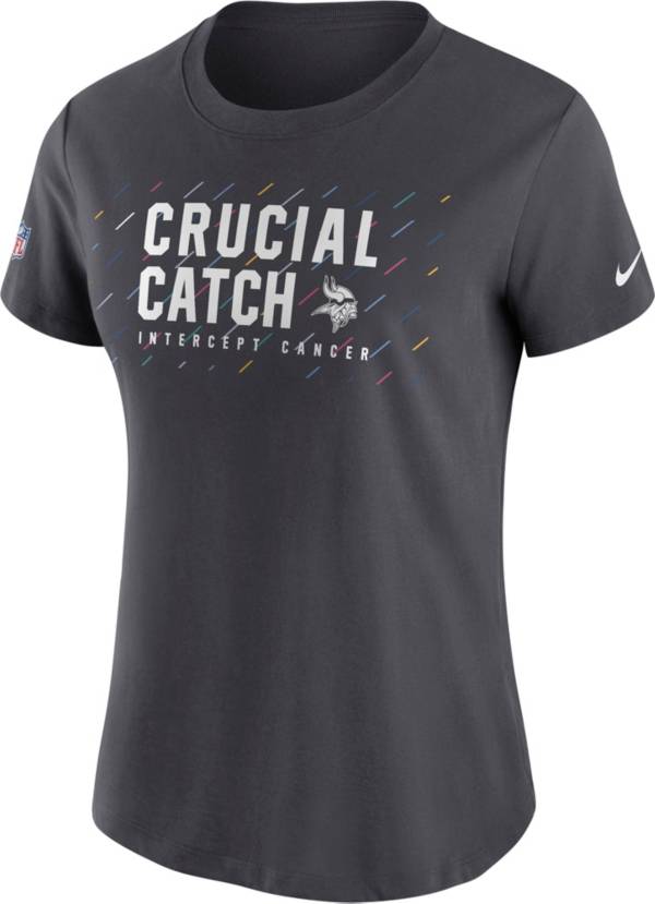 Nike Women's Minnesota Vikings Crucial Catch Anthracite T-Shirt product image