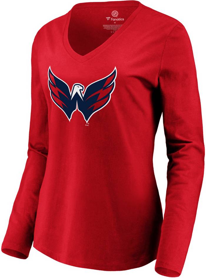 Official NHL Licensed Washington Capitals Red Long Sleeve T-Shirt Size M