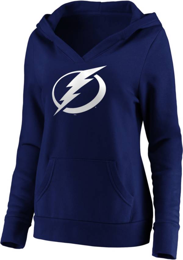 NHL Women's Tampa Bay Lightning Crossover Blue Pullover Hoodie