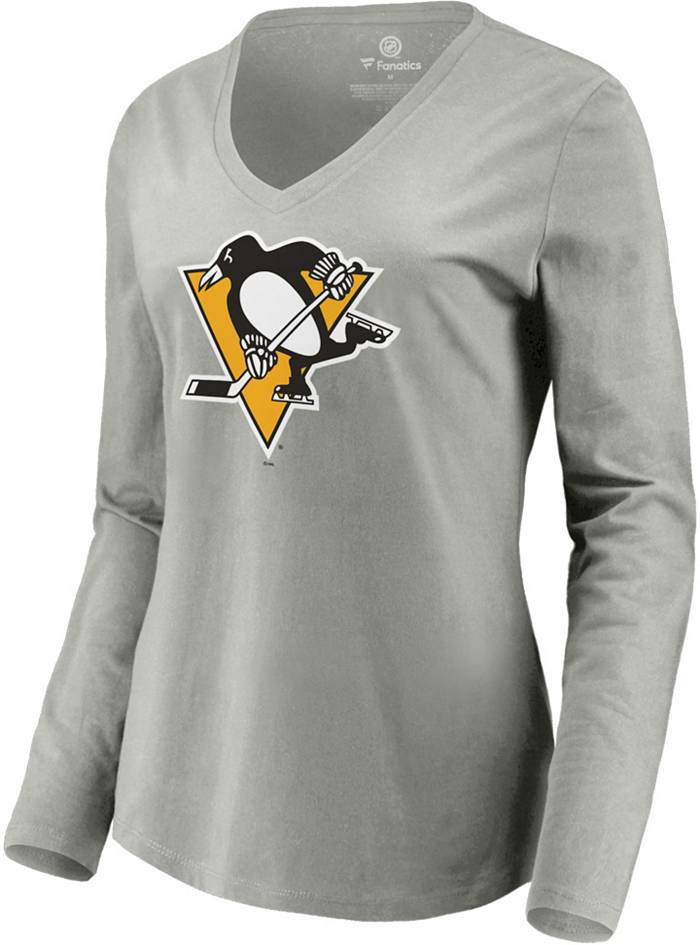 Men's Pittsburgh Penguins Sidney Crosby Fanatics Branded Black/Gold Player  Lace-Up V-Neck Pullover Hoodie