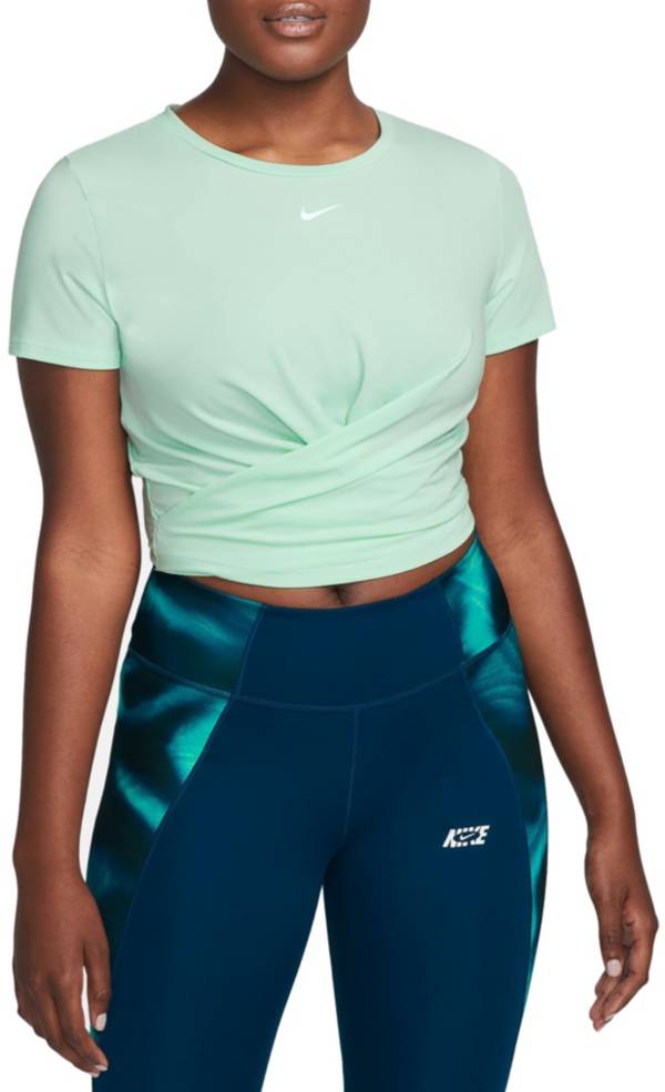 Nike Women's One Dri-FIT Luxe Twist Cropped Short-Sleeve Top