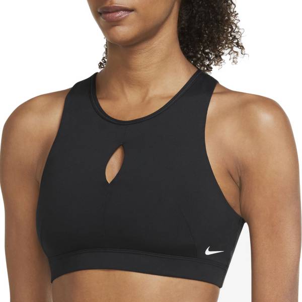 Nike, Intimates & Sleepwear, Nike Air Dri Fit Swoosh High Neck Mesh  Sports Bra Dm643 392 Size Medium