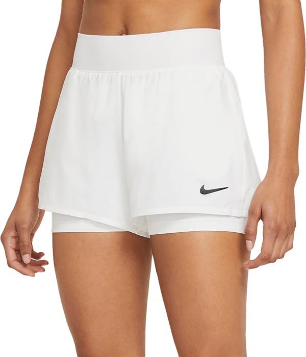 Short de tennis femme Nike Victory - Shorty intégré, blanc ou noir