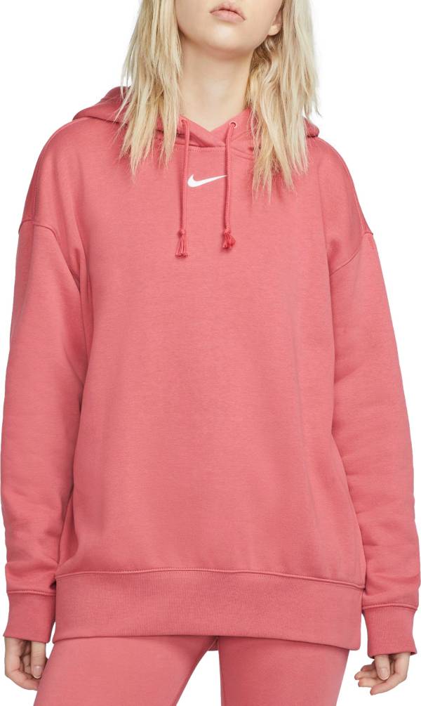 Nike Women's Sportswear Essential Collection Oversized Fleece Hoodie ...