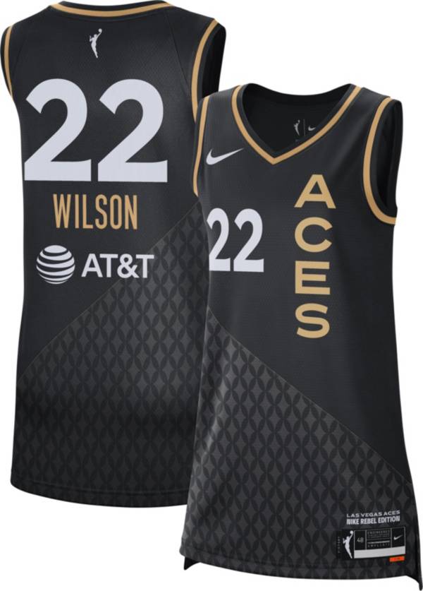 Nike Adult Las Vegas Aces A'ja Wilson Black Victory Rebel Jersey product image