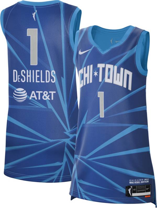 Nike Adult Chicago Sky Diamond DeShields Blue Replica Rebel Jersey product image