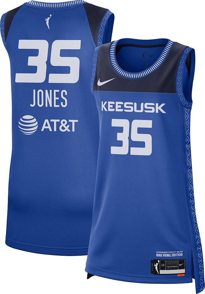 Nike Adult Connecticut Sun Jonquel Jones Blue Replica Rebel Jersey