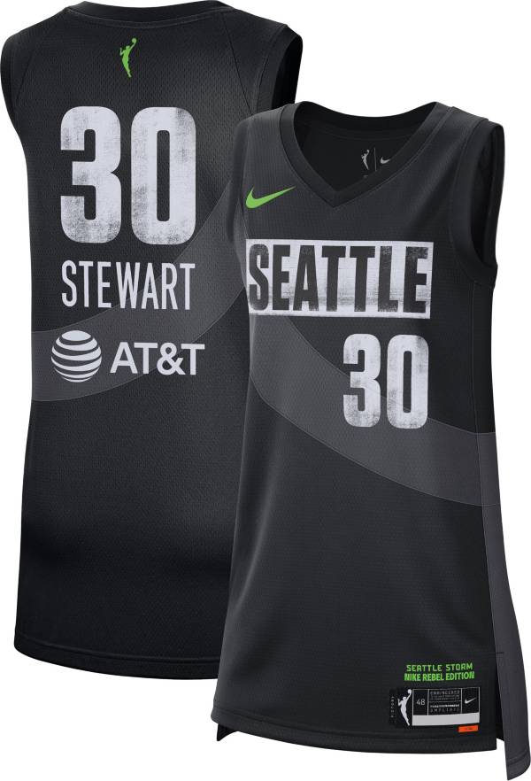 Nike Adult Seattle Storm Breanna Stewart Black Replica Rebel Jersey