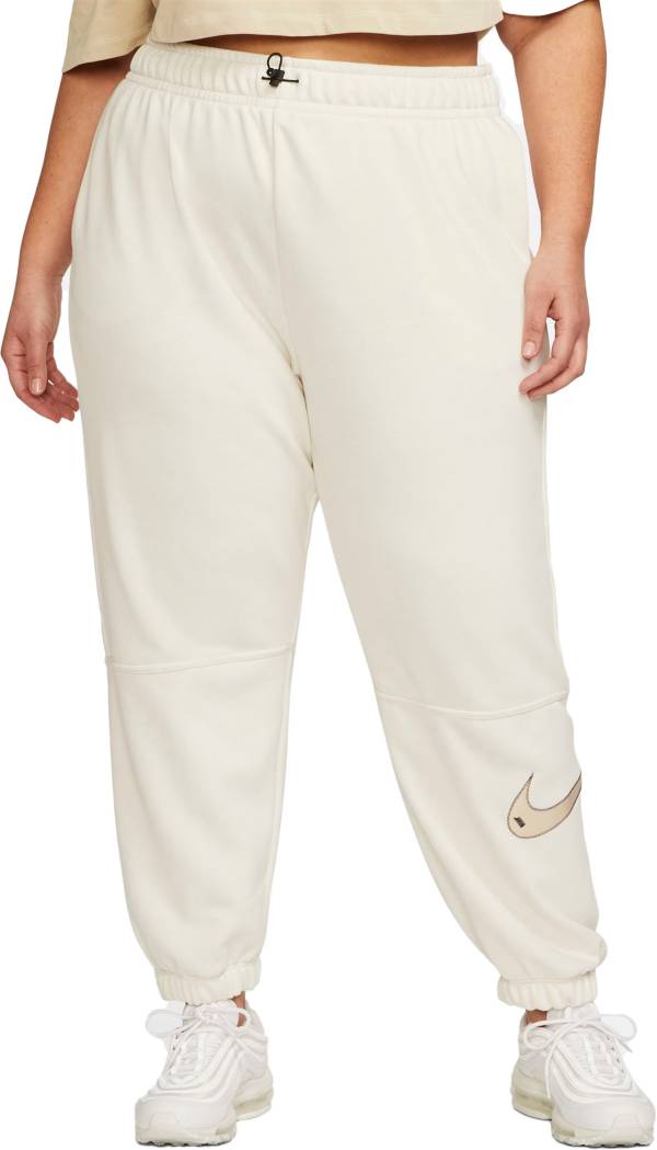 nike mini swoosh high rise wide leg joggers