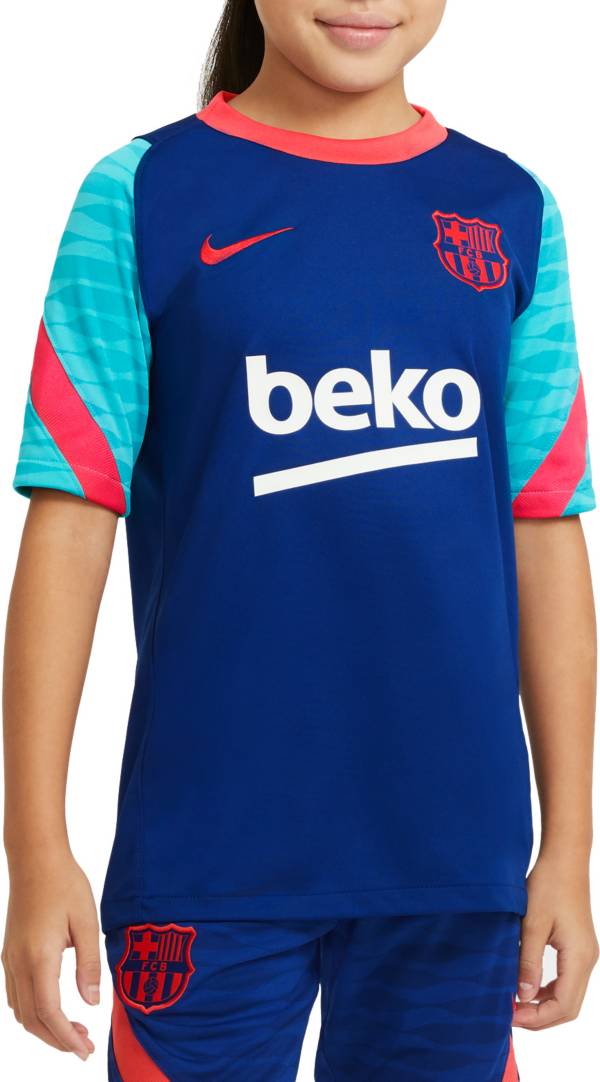 Nike Youth FC Barcelona Royal Prematch Jersey | DICK'S ...