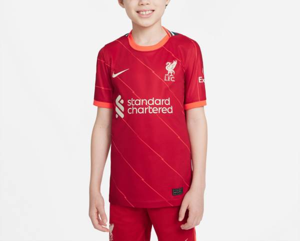 Nike Youth Liverpool '21 Breathe Stadium Home Replica Jersey
