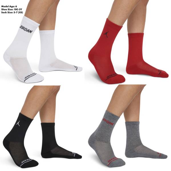 Jordan Legend Kids' Crew Socks (6 Pairs).