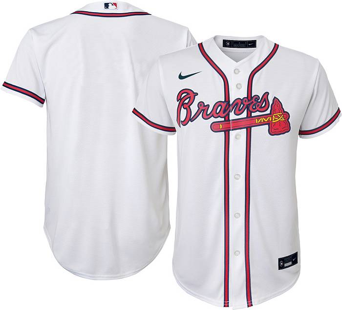 Nike / Youth Atlanta Braves Austin Riley #27 Red Replica Baseball Jersey