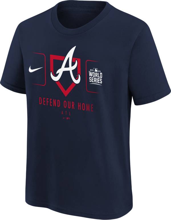 Nike Youth 2021 World Series Bound Atlanta Braves Home Pride T-Shirt