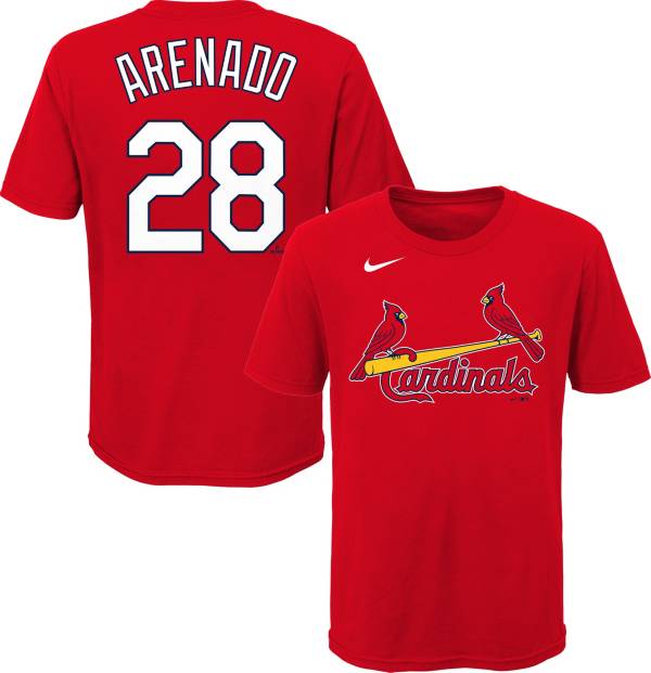 Nike Men's St. Louis Cardinals Nolan Arenado #28 Red T-Shirt