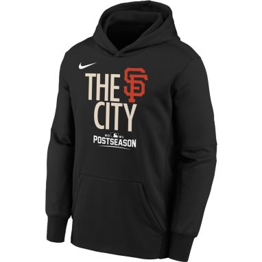 sorry, Nike Youth San Francisco Giants 2021 Postseason Authentic Collection 'The City' Pullover Hoodie is currently out of stock
