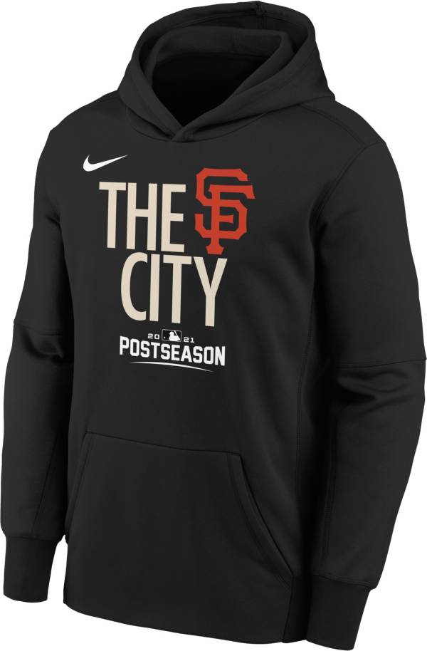 Nike Youth San Francisco Giants 2021 Postseason Authentic Collection 'The City' Pullover Hoodie