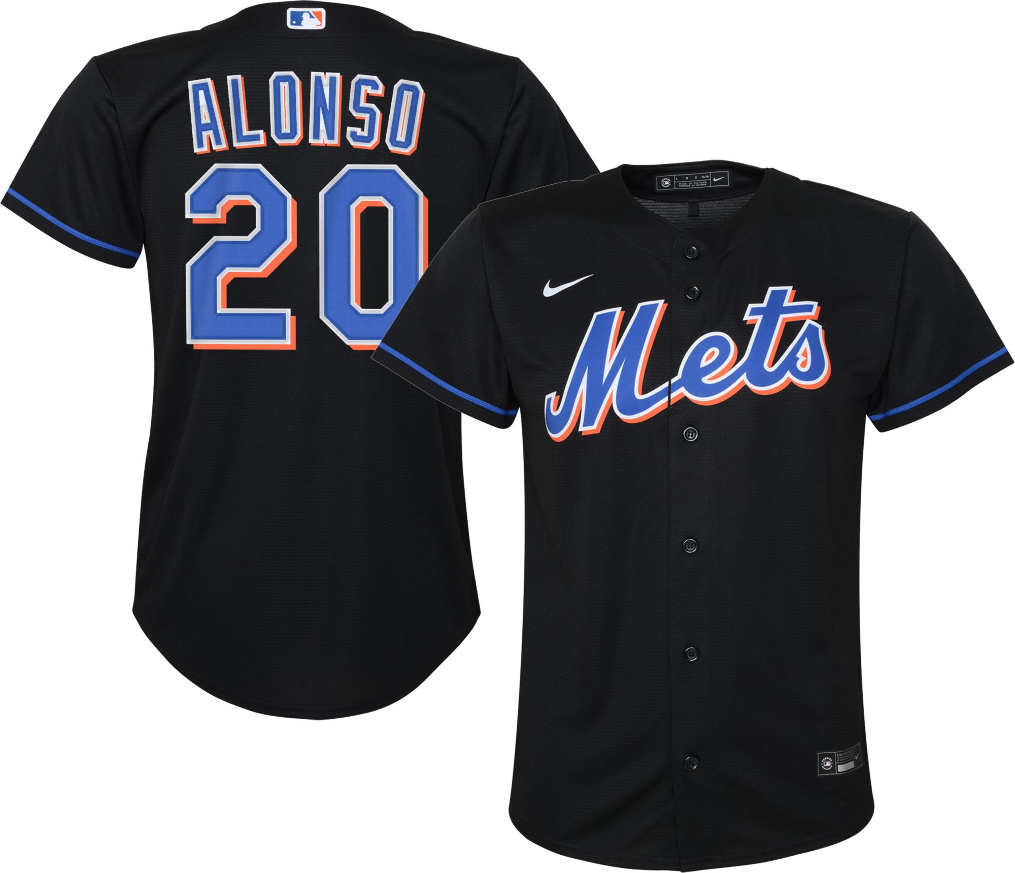 Nike Men's Replica New York Mets Pete Alonso 20 White Cool Base Jersey