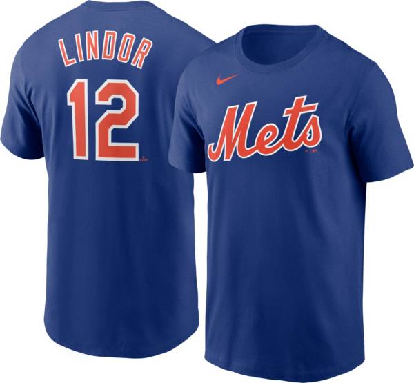 Youth New York Mets Francisco Lindor #12 Orange T-Shirt