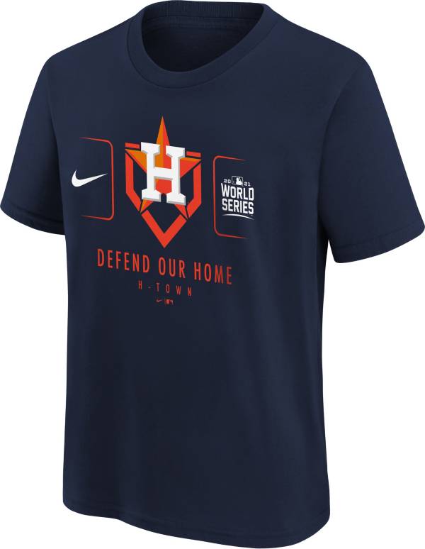 Nike Youth 2021 World Series Bound Houston Astros Home Pride T-Shirt