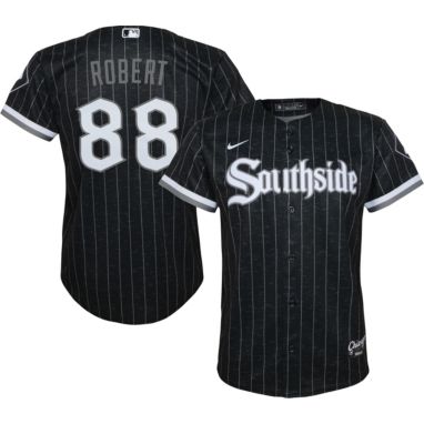 sorry, Nike Youth Chicago White Sox Luis Robert #88 Black Cool Base Jersey is currently out of stock