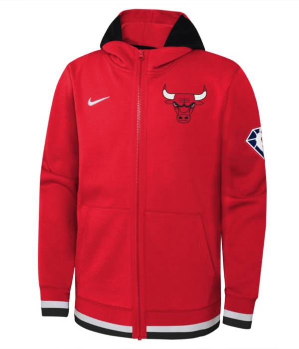 Nike Youth Chicago Bulls Red Showtime Full Zip Hoodie