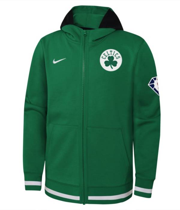Nike Youth Boston Celtics Green Showtime Full Zip Hoodie product image