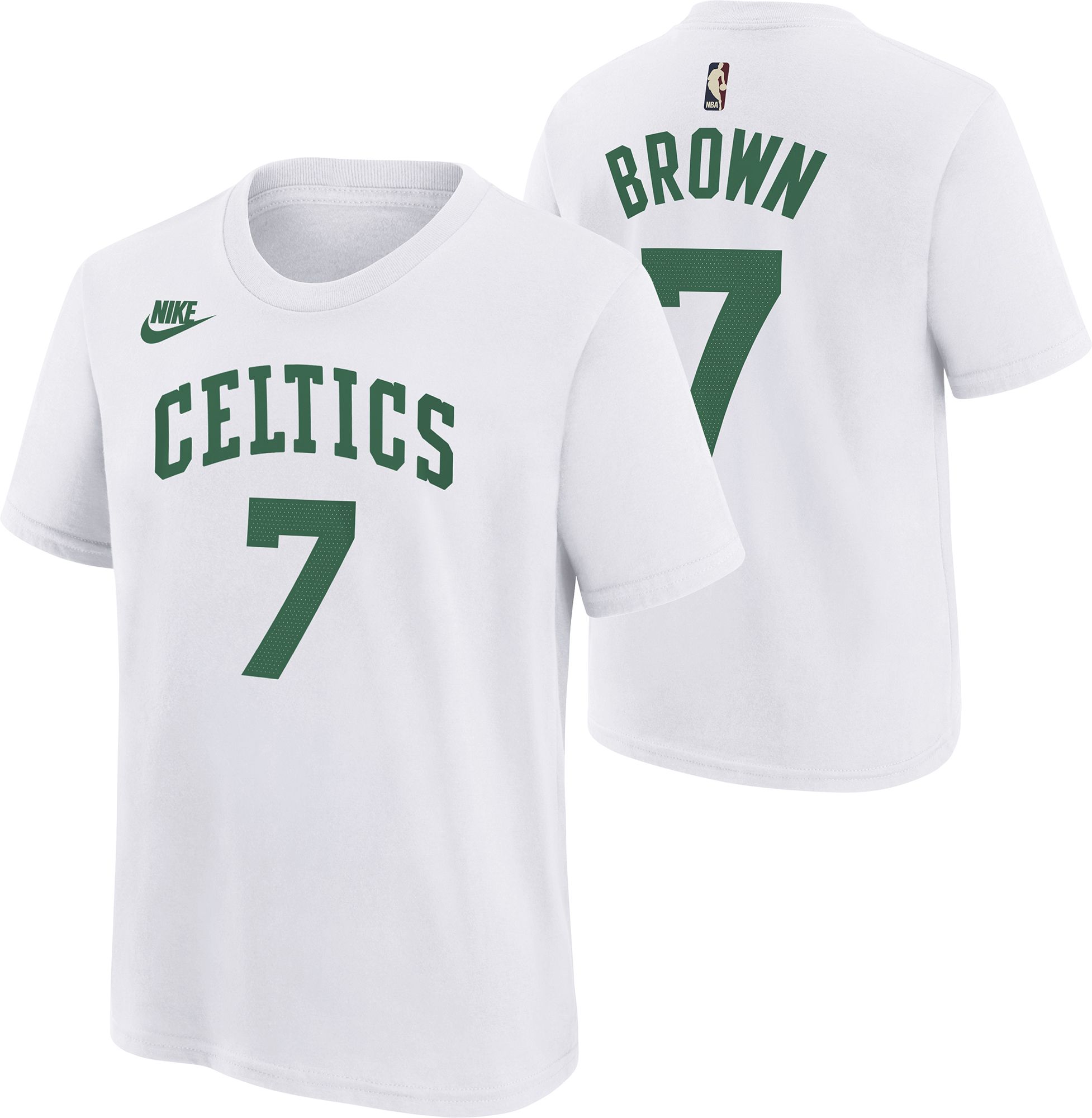 Nike Youth Boston Celtics Jaylen Brown #7 White T-Shirt product image