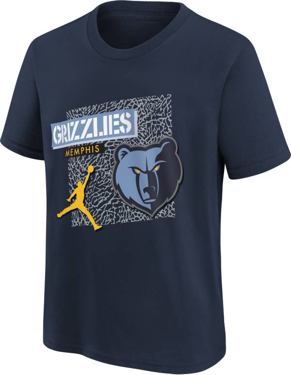 Jordan Youth Memphis Grizzlies Navy Statement T-Shirt