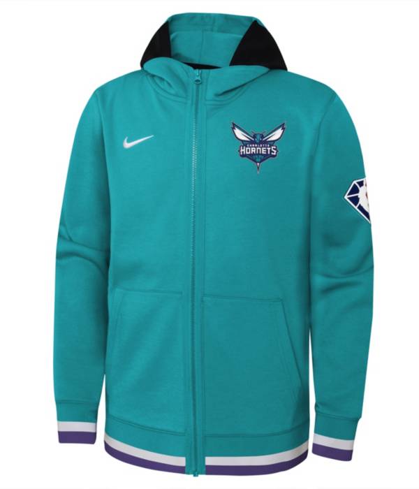 Nike Youth Charlotte Hornets Teal Showtime Full Zip Hoodie