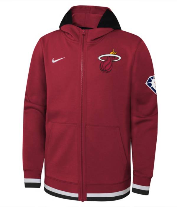 Nike Youth Miami Heat Red Showtime Full Zip Hoodie product image