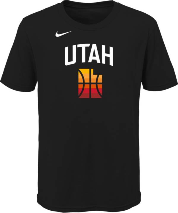 Nike Youth 2020-21 City Edition Utah Jazz Black Story T-Shirt