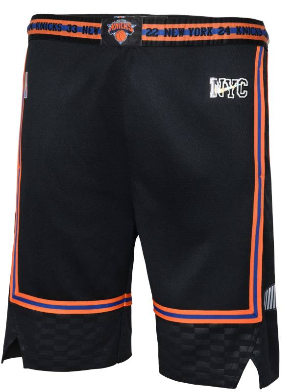 Nike Youth 2021-22 City Edition New York Knicks Black Swingman Shorts