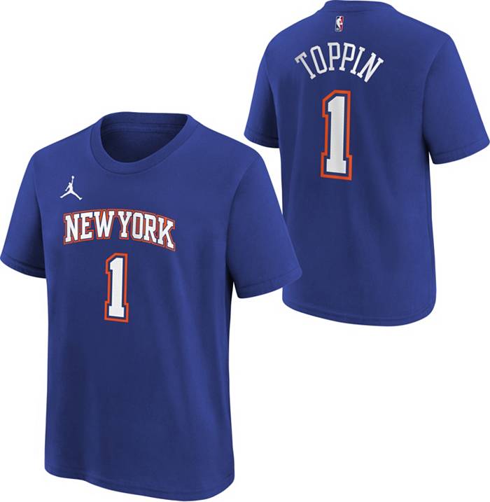 Nike Youth 2022-23 City Edition New York Knicks Black Warm-Up T-Shirt