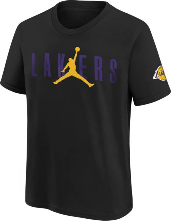 Jordan Youth Los Angeles Lakers Black T-Shirt