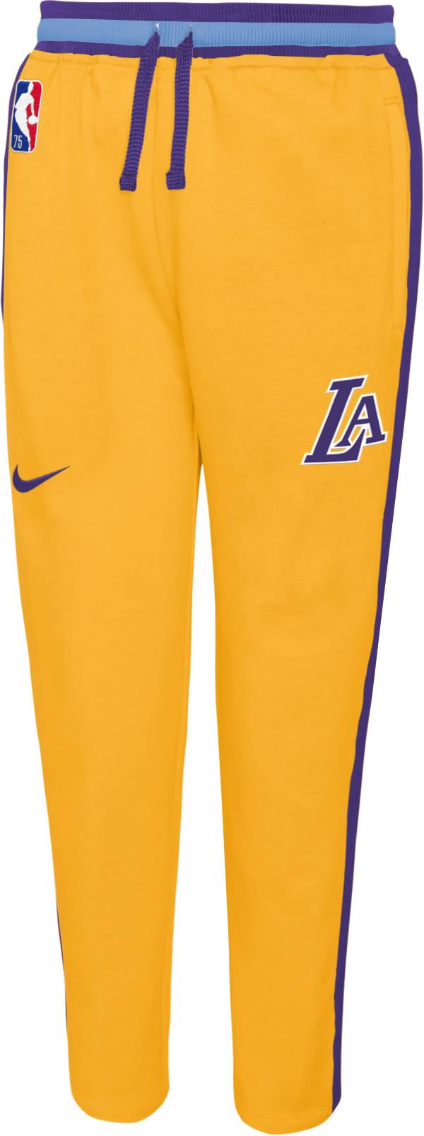 Nike Youth 2021-22 City Edition Los Angeles Lakers Yellow Showtime Sweatpants