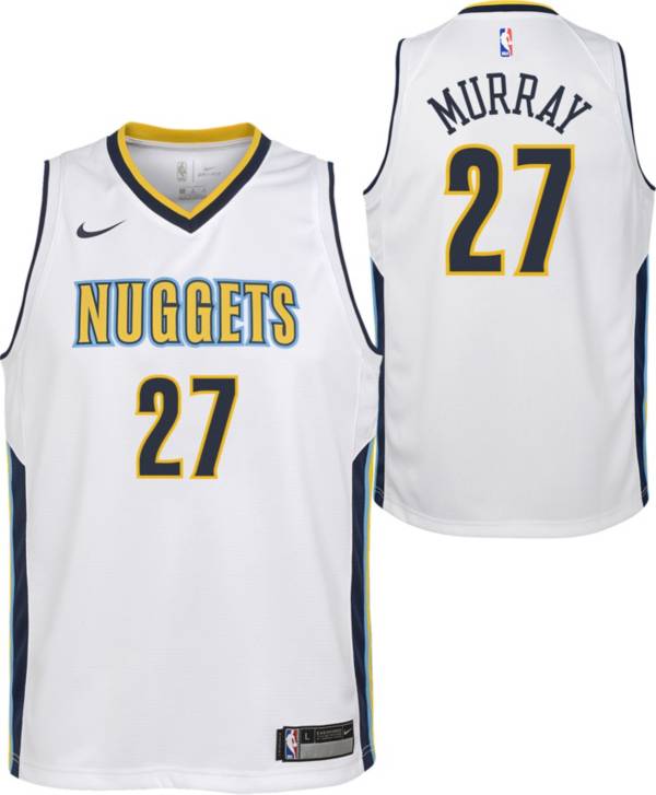 Nike Youth Denver Nuggets Jamal Murray #27 White Dri-FIT Swingman Jersey product image