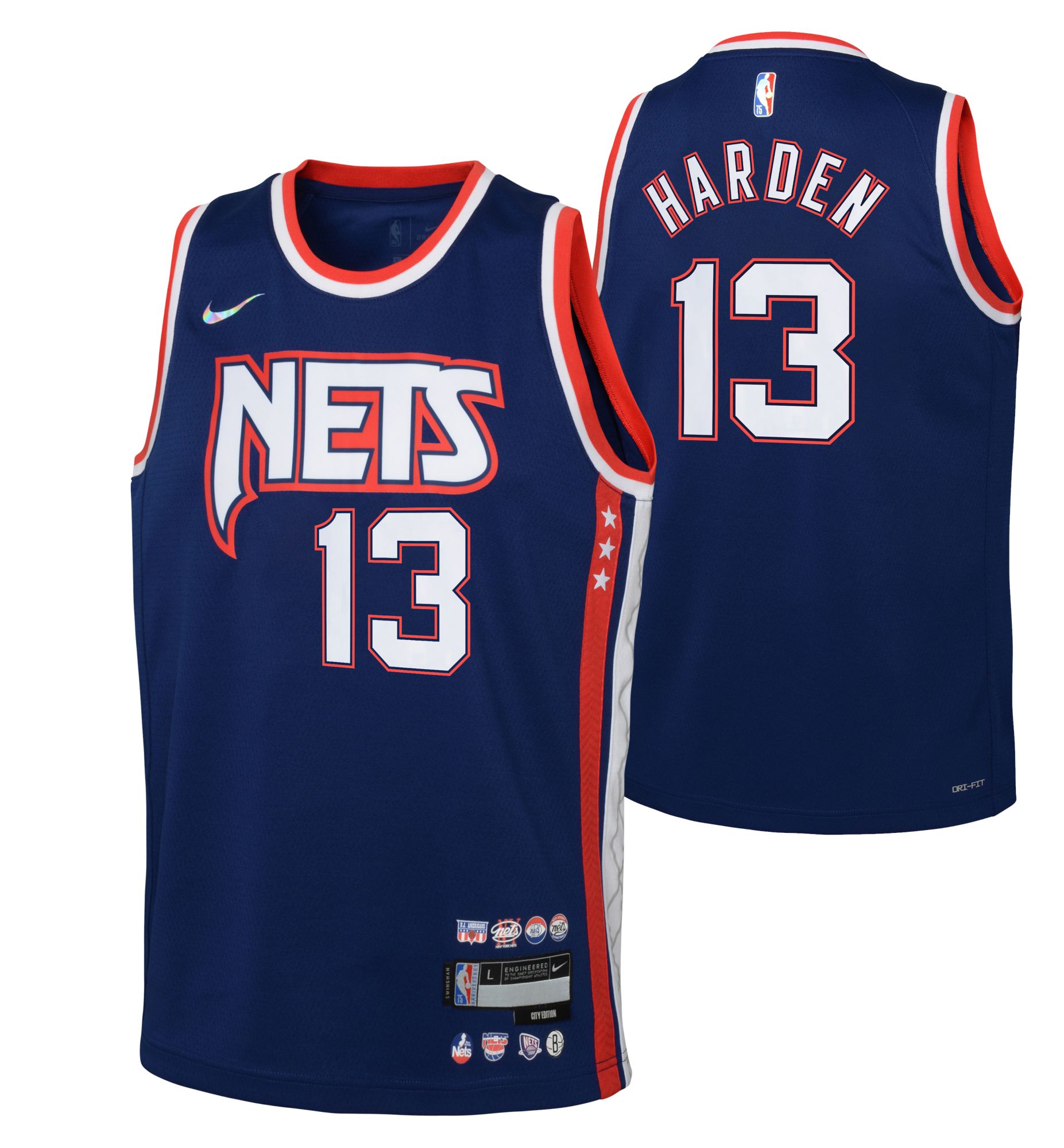 Brooklyn Nets James Harden Blue NBA #13 Jersey