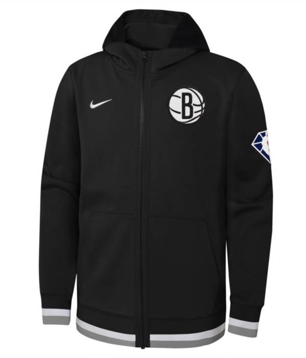 Nike Youth Brooklyn Nets Black Showtime Full Zip Hoodie product image