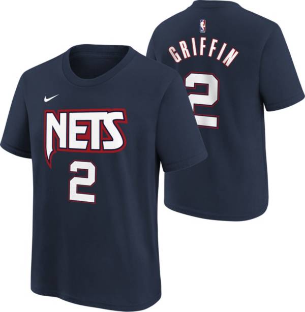 Nike Youth 2021-22 City Edition Brooklyn Nets Blake Griffin #2 Navy Player T-Shirt