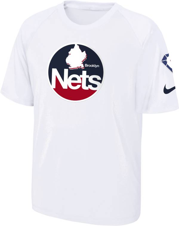 Nike Youth 2021-22 City Edition Brooklyn Nets White Pregame Shirt product image