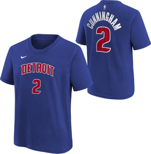 Nike Youth Detroit Pistons Cade Cunningham #2 Blue T-Shirt product image