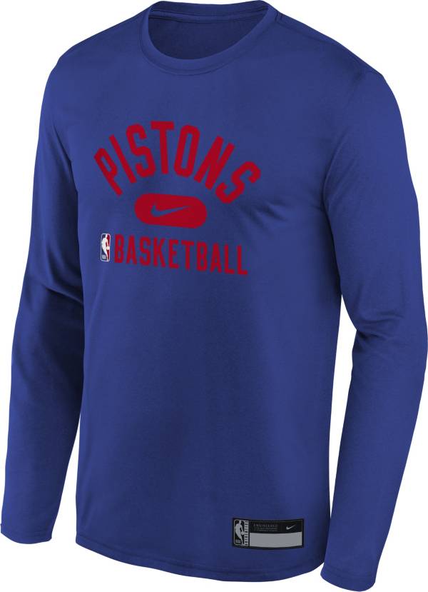 Nike Youth Detroit Pistons Blue Long Sleeve Practice Shirt product image