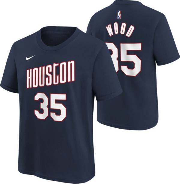 Nike Youth 2021-22 City Edition Houston Rockets Christian Wood #35 Navy Player T-Shirt product image