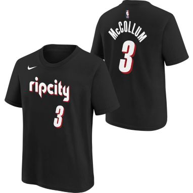 sorry, Nike Youth 2021-22 City Edition Portland Trail Blazers CJ McCollum #3 Black Player T-Shirt is currently out of stock