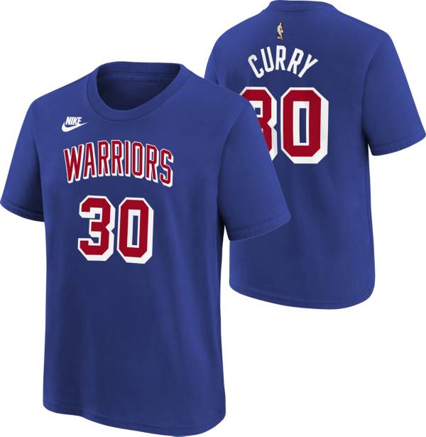 Nike Youth Golden State Warriors Stephen Curry #30 Blue T-Shirt