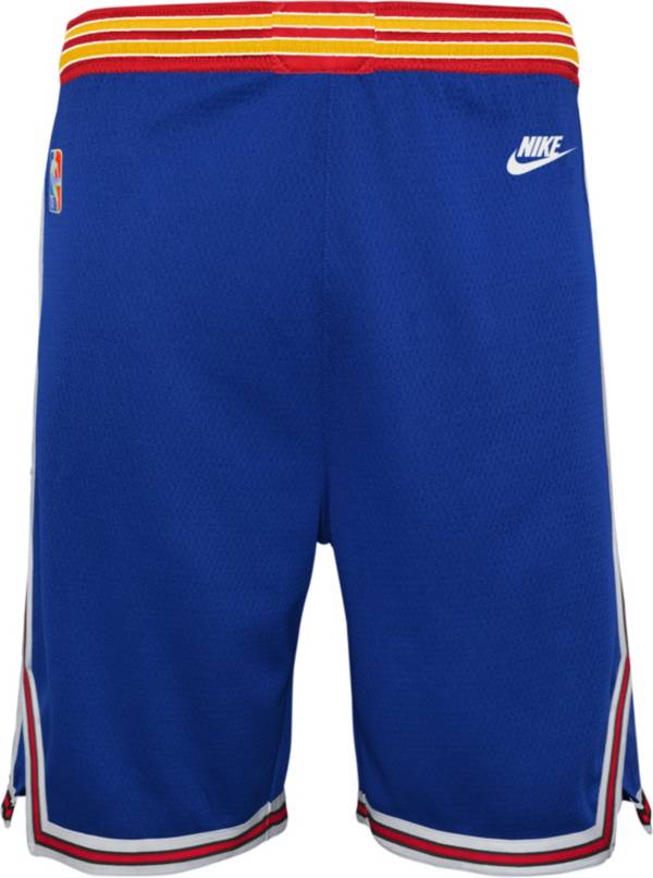 Nike Youth Golden State Warriors Blue Dri-FIT Swingman Shorts