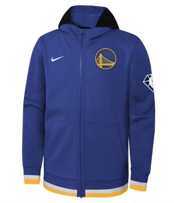 Nike Youth Golden State Warriors Blue Showtime Full Zip Hoodie