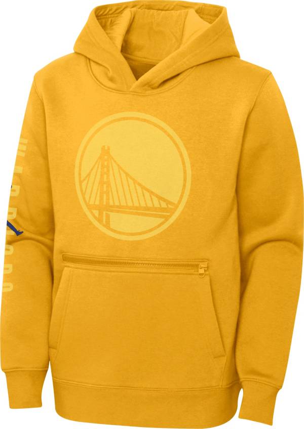 Jordan Youth Golden State Warriors Yellow Statement Pullover Hoodie